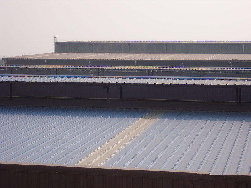 广汉创金装饰材料有限公司钢结构厂房屋面细节