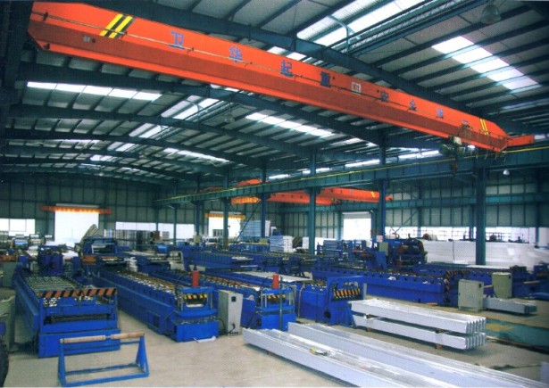 Steel tile, sandwich panels, floor board production line